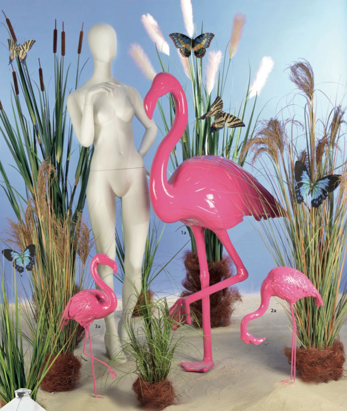 Тема для декоративного оформления "Фламинго"